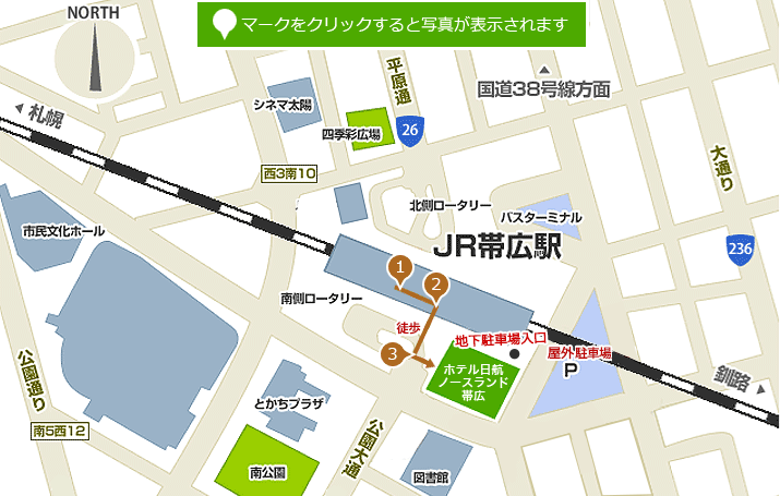 JR札幌駅構内マップ