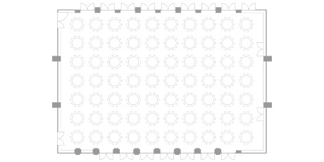 着席 180名 間取り