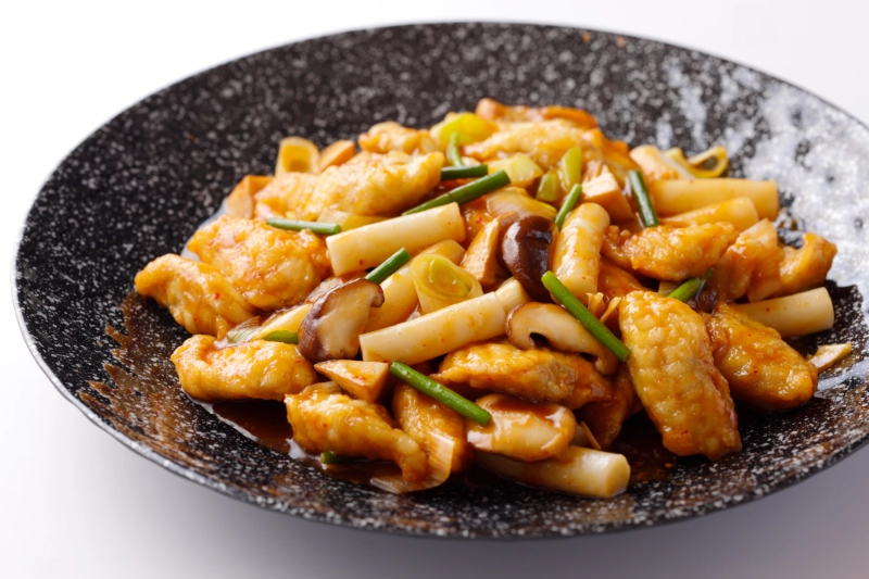 トッポギと真フグの韓国調味料タテギ煮込み