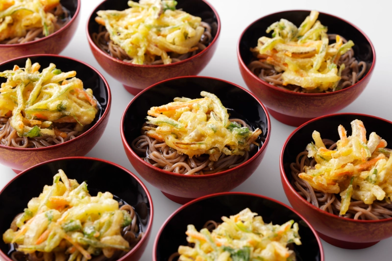 冷やしかき揚げ蕎麦