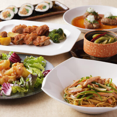 <small>レストラン「Ｊ」</small><br>パーティープラン<br><small>歓送迎会におすすめ</small>