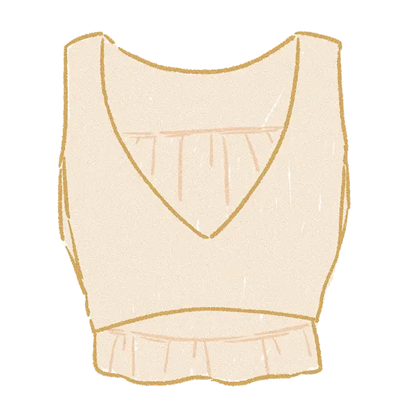 入浴着「バスタイムトップ」　裏面