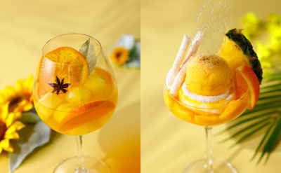 7/1～8/31夏を感じるパフェ&ドリンクMango Magic ParfaitLychee Herb Garden